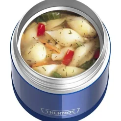Thermos Garrafa térmica - 10 onças. Comida funtainer de aço inoxidável não licenciada, azul com colher Online