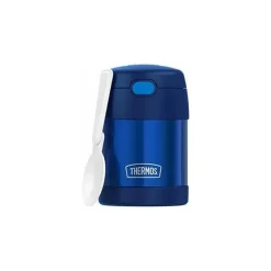 Thermos Garrafa térmica - 10 onças. Frasco de comida Funtainer® de aço inoxidável, marinho Clearance