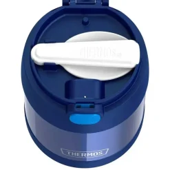 Thermos Garrafa térmica - 10 onças. Frasco de comida Funtainer® de aço inoxidável, marinho Clearance