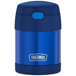 Thermos Garrafa térmica - 10 onças. Frasco de comida Funtainer® de aço inoxidável, marinho Clearance
