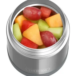 Thermos Garrafa térmica - 10 onças. Funtainer de Aço Inoxidável, Cinza Outlet