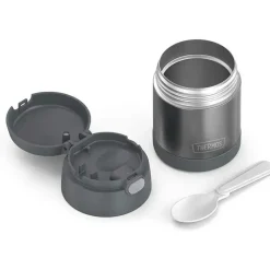 Thermos Garrafa térmica - 10 onças. Funtainer de Aço Inoxidável, Cinza Outlet