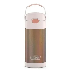 Thermos Garrafa térmica - 12 onças. Garrafa Funtainer® não licenciada de aço inoxidável, ouro rosa New