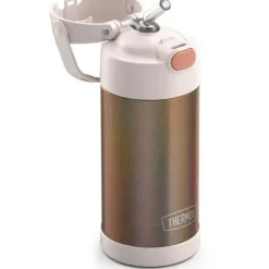Thermos Garrafa térmica - 12 onças. Garrafa Funtainer® não licenciada de aço inoxidável, ouro rosa New