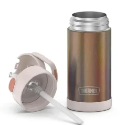 Thermos Garrafa térmica - 12 onças. Garrafa Funtainer® não licenciada de aço inoxidável, ouro rosa New