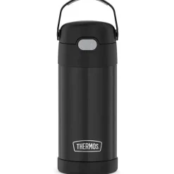Thermos Garrafa térmica - 12 onças. Garrafa funtainer de aço inoxidável, preto fosco Outlet