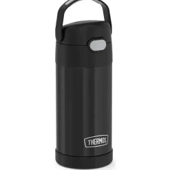 Thermos Garrafa térmica - 12 onças. Garrafa funtainer de aço inoxidável, preto fosco Outlet
