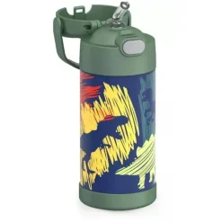 Thermos Garrafa térmica - 12 onças. Garrafa Funtainer® não licenciada de aço inoxidável, dinossauros Online