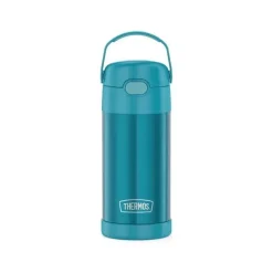 Thermos Garrafa térmica - 12 onças. Garrafa de Funtainer® não licenciada de aço inoxidável, azul-petróleo Hot