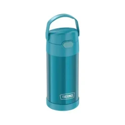 Thermos Garrafa térmica - 12 onças. Garrafa de Funtainer® não licenciada de aço inoxidável, azul-petróleo Hot