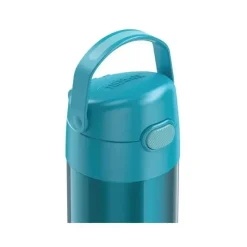 Thermos Garrafa térmica - 12 onças. Garrafa de Funtainer® não licenciada de aço inoxidável, azul-petróleo Hot