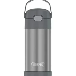 Thermos Garrafa térmica - 12 onças. Garrafa Funtainer de Aço Inoxidável, Cinza Best