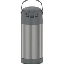 Thermos Garrafa térmica - 12 onças. Garrafa Funtainer de Aço Inoxidável, Cinza Best