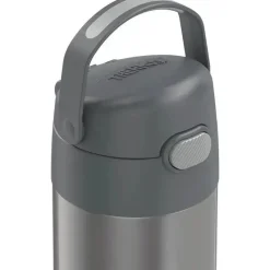 Thermos Garrafa térmica - 12 onças. Garrafa Funtainer de Aço Inoxidável, Cinza Best