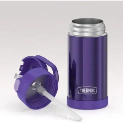 Thermos Garrafa térmica - 12 onças. Garrafa de Funtainer® não licenciada de aço inoxidável, roxa New