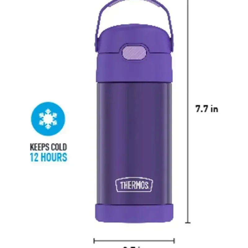 garrafa_trmica___onas_gar_SKUvBcViFHt_5.webp Thermos Garrafa térmica - 12 onças. Garrafa de Funtainer® não licenciada de aço inoxidável, roxa New