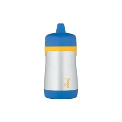 Thermos Garrafa térmica - copo com canudinho de aço inoxidável Foogo, amarelo/azul, 10 onças Online