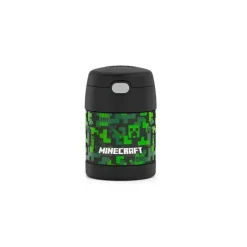 Thermos Garrafa térmica - Frasco para alimentos de aço inoxidável licenciado Funtrainer 10Oz, Minecraft Best