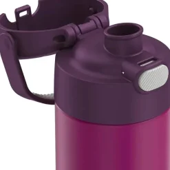 Thermos Garrafa térmica - Funtainer 16 onças de aço inoxidável com isolamento a vácuo, vermelho violeta Best