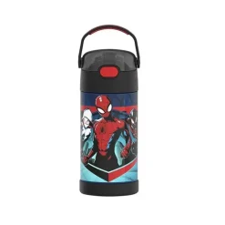 Thermos Garrafa térmica - Garrafa de aço inoxidável licenciada Funtrainer 12Oz, Homem-Aranha Discount