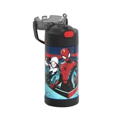 Thermos Garrafa térmica - Garrafa de aço inoxidável licenciada Funtrainer 12Oz, Homem-Aranha Discount