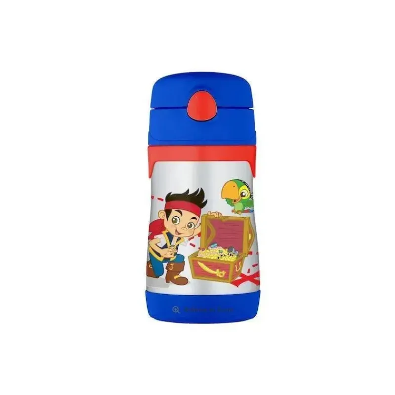 garrafa_trmica__garrafa_d_SKUDUJawdIx_0.webp Thermos Garrafa térmica - garrafa de canudo de aço inoxidável Jake & The Neverland Pirates Hot