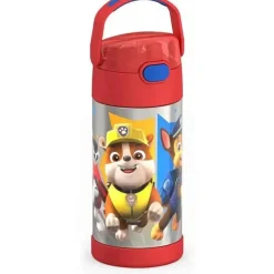 Thermos Garrafa térmica - garrafa de palha de criança de 12 onças isolada a vácuo - patrulha pata Sale