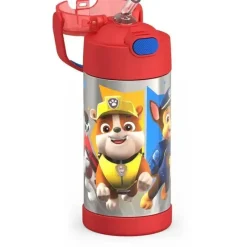 Thermos Garrafa térmica - garrafa de palha de criança de 12 onças isolada a vácuo - patrulha pata Sale