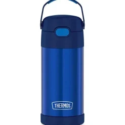 Thermos Garrafa térmica - garrafa de palha de 12 onças isolada a vácuo - marinha Fashion