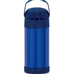 Thermos Garrafa térmica - garrafa de palha de 12 onças isolada a vácuo - marinha Fashion