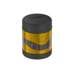 Thermos Garrafa térmica - pote de comida de aço inoxidável Star Wars Classic, ouro/preto, 10 onças Fashion