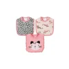 Gerber - 3 Pk Terry Babador menina tamanho único leopardo Online