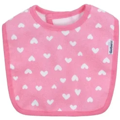 Gerber - Babete Terry Dribbler 3Pk, Rosa Raposa Tamanho Único Menina Clearance