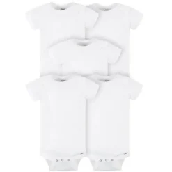Gerber - Bodys de manga curta da marca ONESIES, pacote com 5 Sale