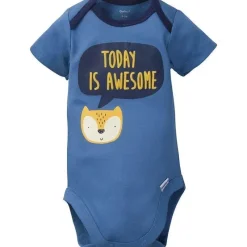 Gerber - Conjunto de 4 peças Snap, Body, Calça e Boné com Pés, Fox Discount