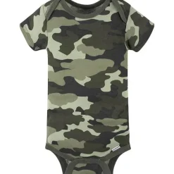 Gerber - Macacão de Manga Curta para Bebê 4Pk - Menino Urso New