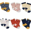Gerber - Meias de bebê 6Pk Wiggle Proof Jersey Crew - Rapaz Rapaz Sale