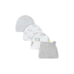Gerber - 4 pk Cap Neutral Baby Animals 0-6 Outlet