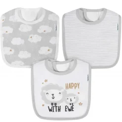 Gerber - 3Pk Terry Babete Neutro Tamanho Único, Animais Bebês Best