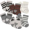 Gerber - 6Pk Wiggle Proof Jersey Crew Mews Boy Dino, 0/3M Best