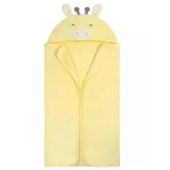 Gerber - Toalha de banho e panos de banho para bebê com capuz, girafa Fashion