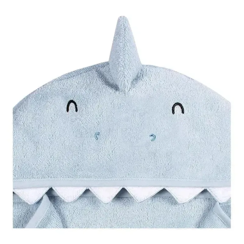 gerber__toalha_de_banho_e_SKUJ2pI8B1H_6.webp Gerber - Toalha de banho e panos de banho com capuz para bebê, tubarão New