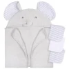 Gerber - Toalha de banho e panos de banho com capuz para bebê, elefante Hot