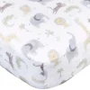 Gerber Bedding - 1Pk Knit Crib Sheet, Neutral Animals + Geos Neutral Clearance