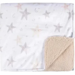 Gerber Bedding - 1Pk 2Ply Cobertor de pelúcia | Neutro Celestial Hot