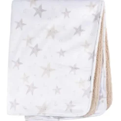 Gerber Bedding - 1Pk 2Ply Cobertor de pelúcia | Neutro Celestial Hot
