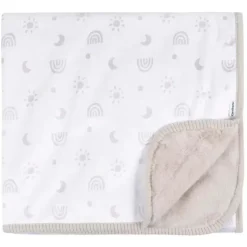 Gerber Bedding - 1Pk 2Ply Cobertor de pelúcia, arco-íris neutro Hot