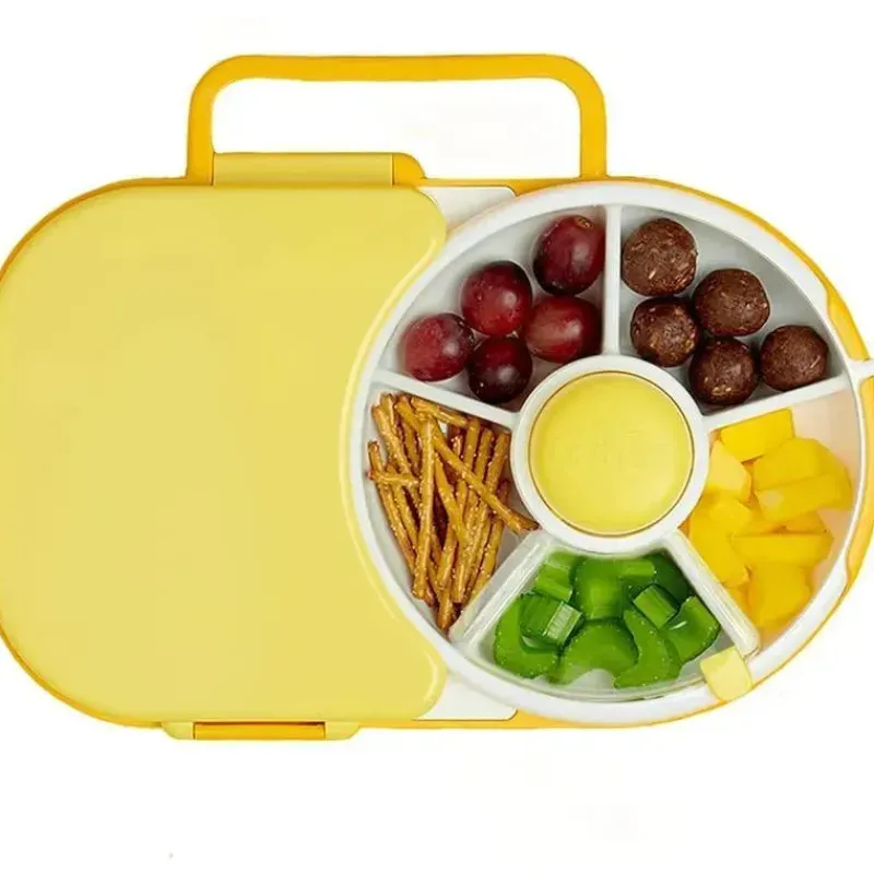 gobe__lancheira_infantil__SKUuT4wFDgu_0.webp Gobe - Lancheira Infantil Com Snack Spinner, Amarelo Mel Fashion