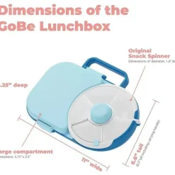 Gobe - Lancheira Infantil Com Snack Spinner, Amarelo Mel Fashion
