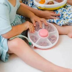 Gobe - Pacote Kids Original Snack Spinner com alça de mão e folha de adesivos, cinza Outlet